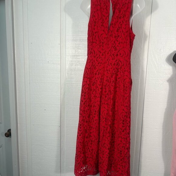 Anthropologie Jaeda Lace Wide-Leg Jumpsuit Moulinette Soeurs Size 8 EUC - Picture 6 of 10